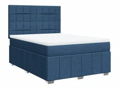 Clicnbuy Cama box spring con colchón tela 160x200 cm