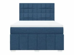 Clicnbuy Cama box spring con colchón tela 160x200 cm