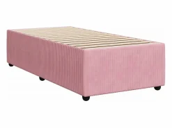 Cama box spring con colchón terciopelo 80x200 cm Base De Cama De Láminas