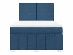 Clicnbuy Cama box spring con colchón tela 140x200 cm