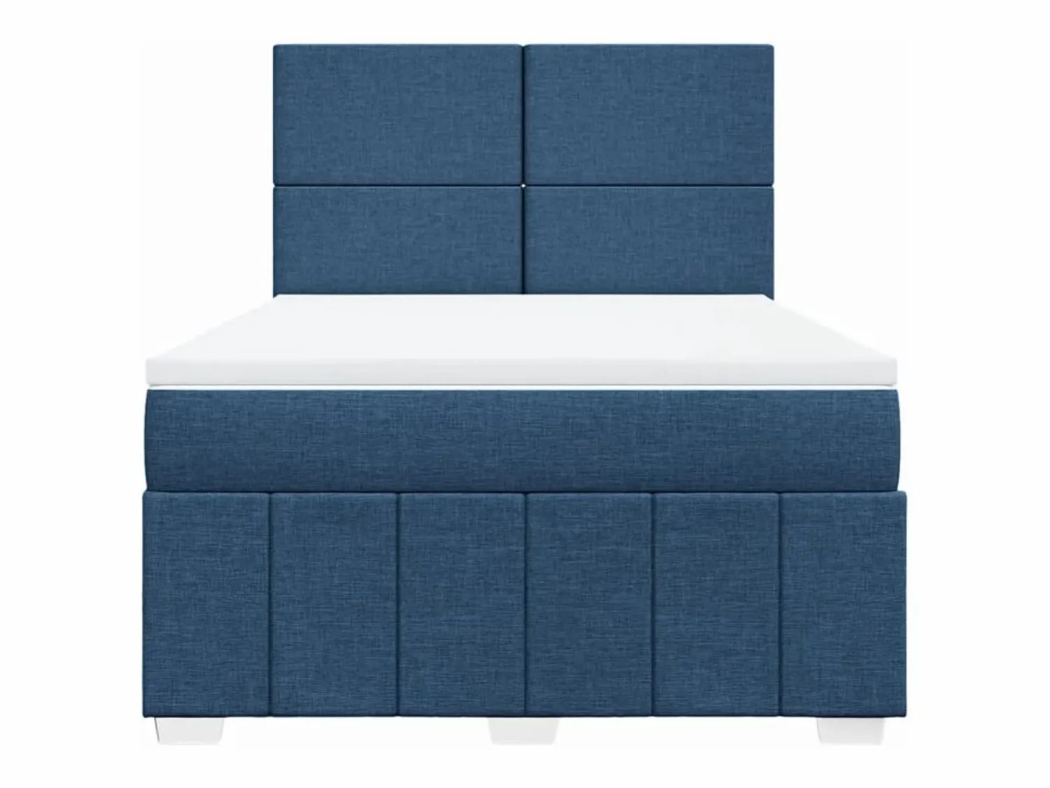 Clicnbuy Cama box spring con colchón tela 140x200 cm