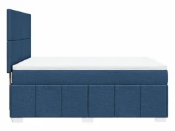 Clicnbuy Cama box spring con colchón tela 140x200 cm
