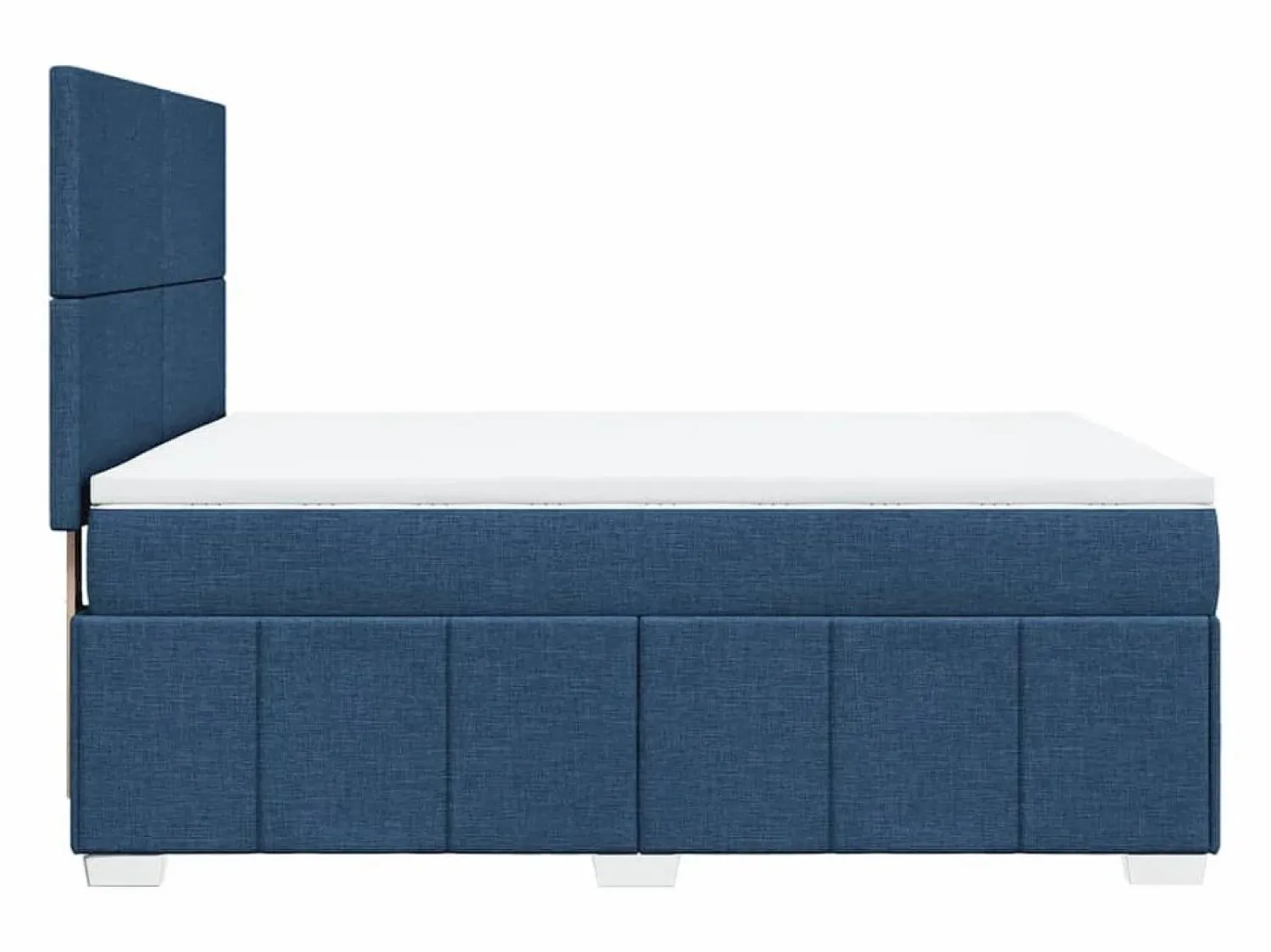 Clicnbuy Cama box spring con colchón tela 140x200 cm