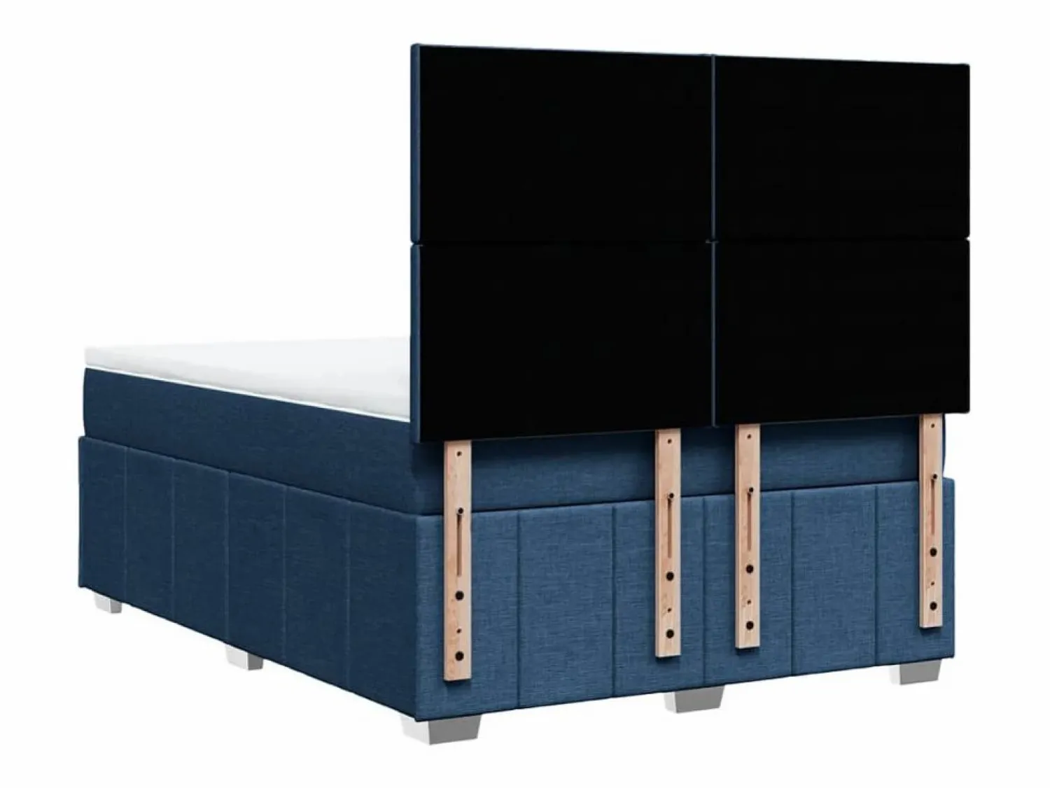 Clicnbuy Cama box spring con colchón tela 140x200 cm