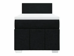Hot Clicnbuy Cama box spring con colchón tela 90x190 cm Negro