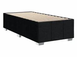 Hot Clicnbuy Cama box spring con colchón tela 90x190 cm Negro