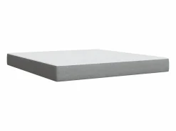 Clearance Clicnbuy Cama box spring con colchón tela claro 180x200 cm Gris