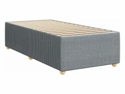 Online Clicnbuy Cama box spring con colchón tela claro 80x200 cm Gris