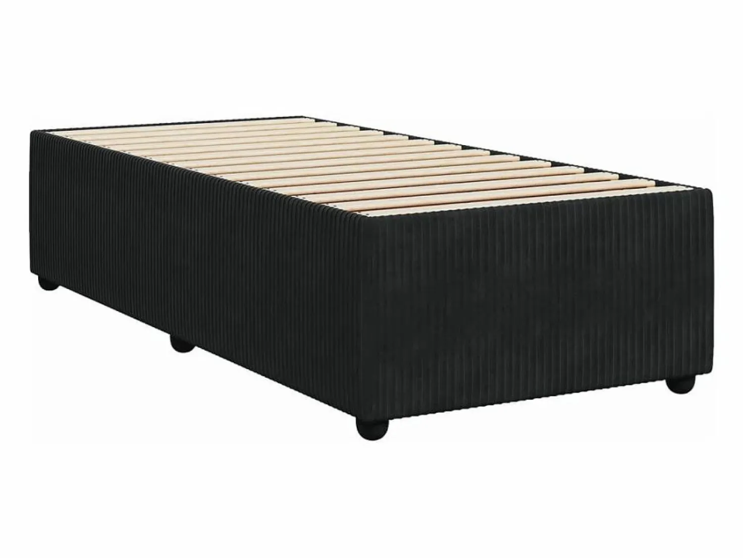 Hot Cama box spring con colchón cuero sintético 90x190 cm Somier - 90X190Cm