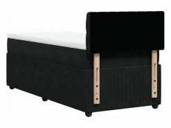 Hot Cama box spring con colchón cuero sintético 90x190 cm Somier - 90X190Cm