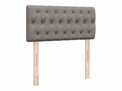 Hot Cama box spring con colchón tela gris taupe 90x190 cm Base De Cama De Láminas|Somier - 90X190Cm