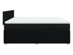 Best Clicnbuy Cama box spring con colchón tela 180x200 cm Negro
