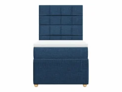 Clicnbuy Cama box spring con colchón tela 90x190 cm