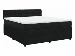Clicnbuy Cama box spring con colchón terciopelo 180x200 cm