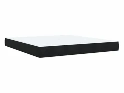 Clicnbuy Cama box spring con colchón terciopelo 180x200 cm