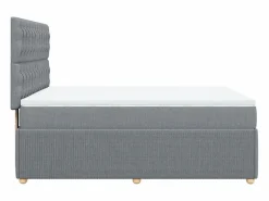 Hot Cama box spring con colchón tela claro 160x200 cm Somier - 160X200Cm