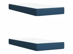 Best Clicnbuy Cama box spring con colchón tela 200x200 cm Azul