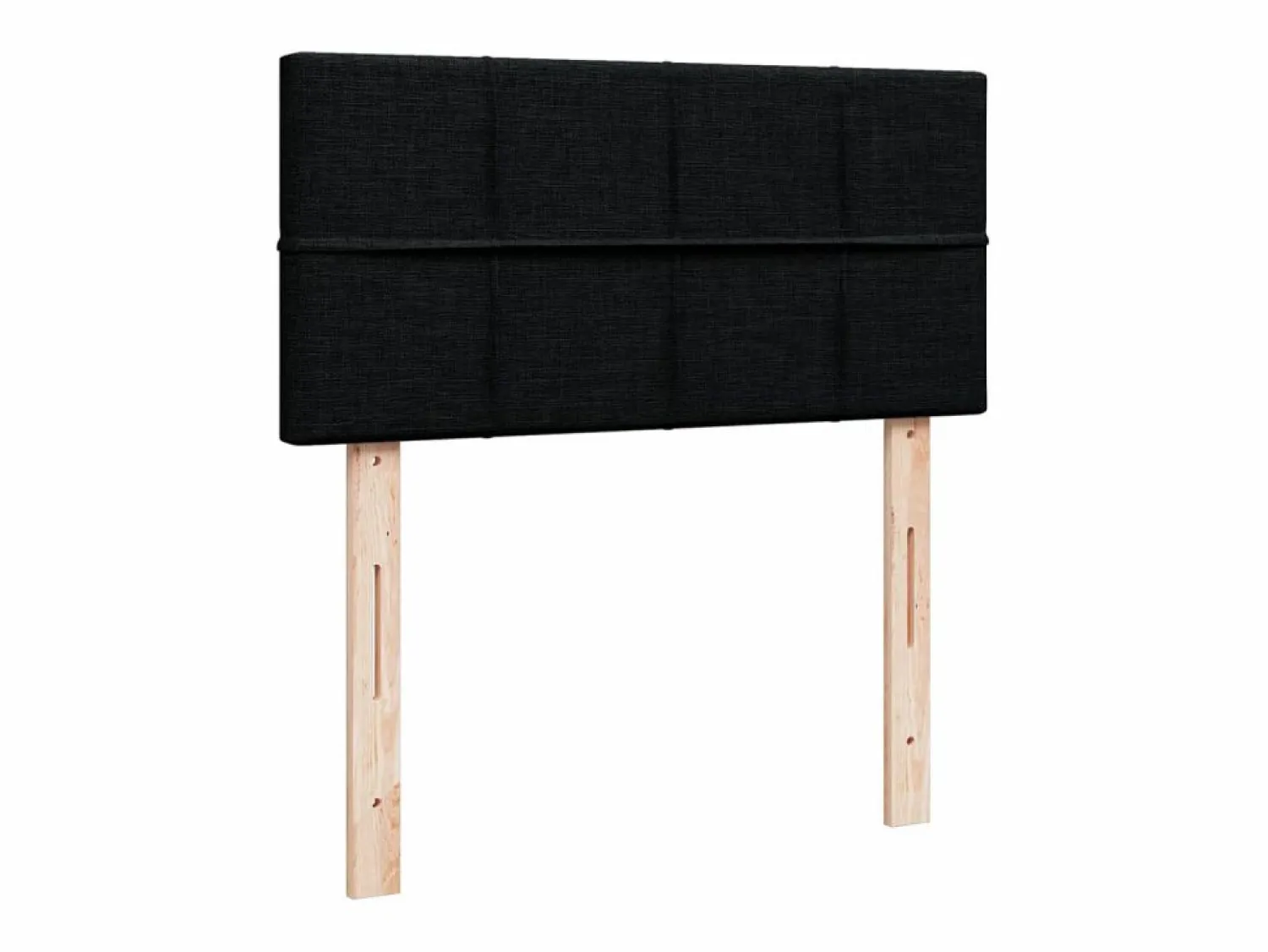 Discount Clicnbuy Cama box spring con colchón tela 90x190 cm Negro