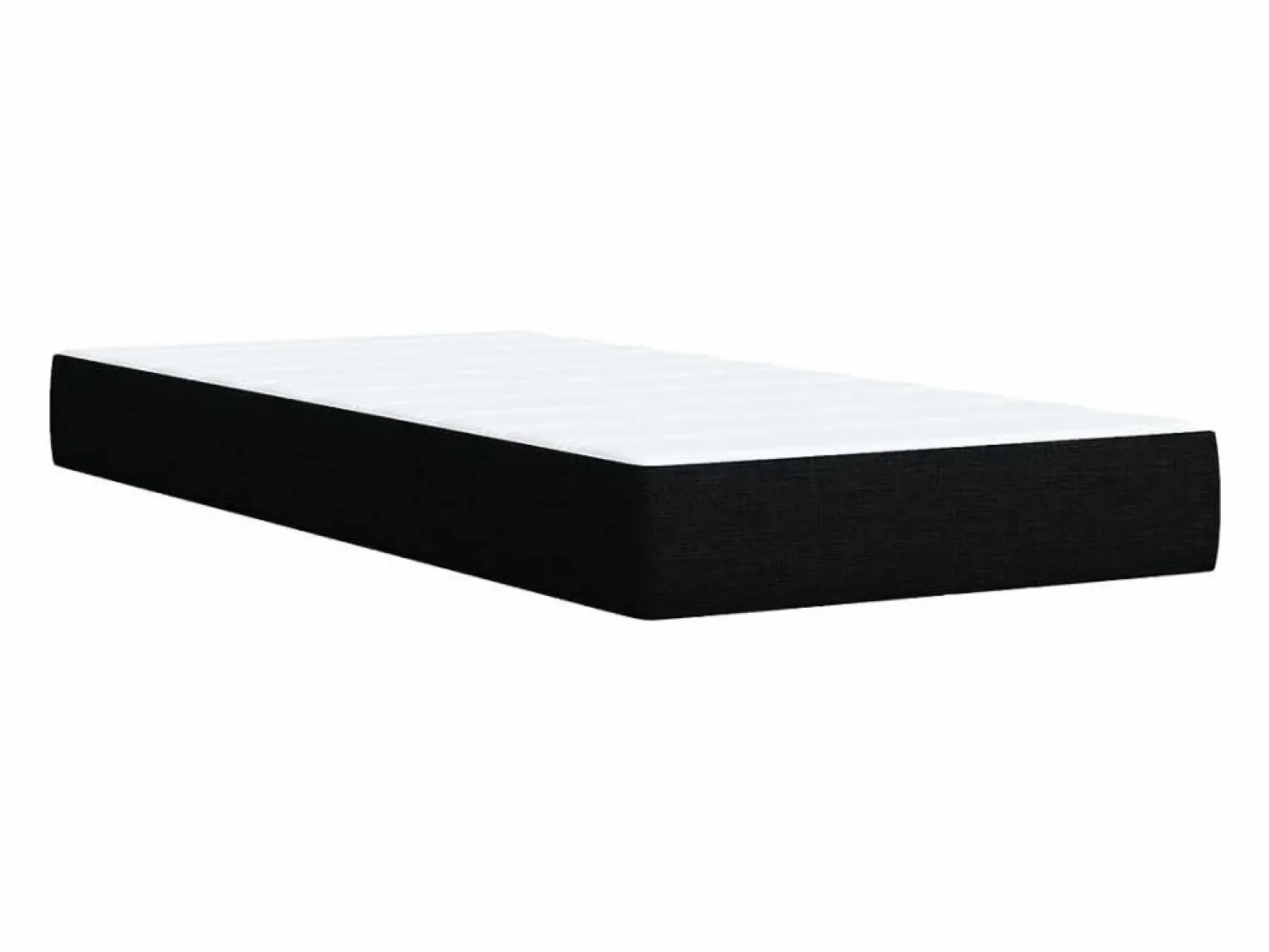Discount Clicnbuy Cama box spring con colchón tela 90x190 cm Negro