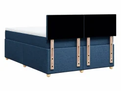 Sale Clicnbuy Cama box spring con colchón tela 160x200 cm Azul