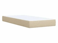 Clicnbuy Cama box spring con colchón tela color 90x190 cm