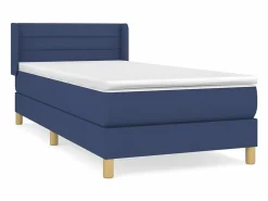 Sale Clicnbuy Cama box spring con colchón tela 90x190 cm Azul