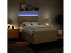 Outlet Cama box spring con colchón tela color 160x200 cm Somier - 160X200Cm