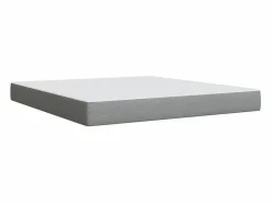 Best Clicnbuy Cama box spring con colchón tela claro 180x200 cm Gris