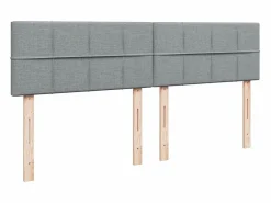 Best Clicnbuy Cama box spring con colchón tela claro 180x200 cm Gris
