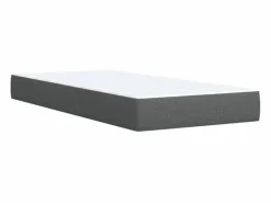 Best Clicnbuy Cama box spring con colchón tela oscuro 90x190 cm Gris
