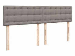 New Cama box spring con colchón tela gris taupe 180x200 cm Somier - 180X200Cm