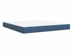 Clearance Clicnbuy Cama box spring con colchón terciopelo 180x200 cm Azul
