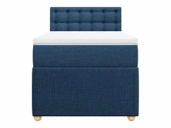 Clicnbuy Cama box spring con colchón tela 90x190 cm