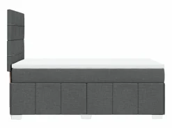Discount Clicnbuy Cama box spring con colchón tela oscuro 90x190 cm Gris