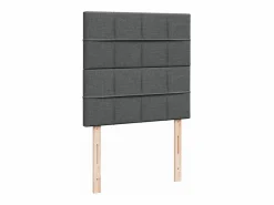 Discount Clicnbuy Cama box spring con colchón tela oscuro 90x190 cm Gris
