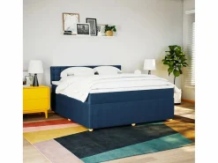 Cama box spring con colchón tela 180x200 cm Somier - 180X200Cm