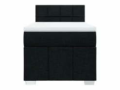 Clicnbuy Cama box spring con colchón tela 90x190 cm