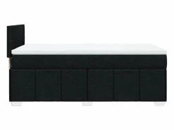 Clicnbuy Cama box spring con colchón tela 90x190 cm