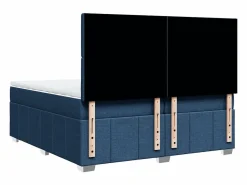 Clicnbuy Cama box spring con colchón tela 200x200 cm