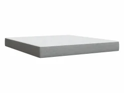 Discount Clicnbuy Cama box spring con colchón tela claro 180x200 cm Gris