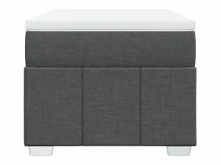Outlet Clicnbuy Cama box spring con colchón tela oscuro 90x190 cm Gris