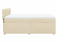 Clicnbuy Cama box spring con colchón tela color 160x200 cm