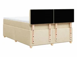 Clicnbuy Cama box spring con colchón tela color 160x200 cm