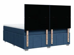 Clicnbuy Cama box spring con colchón tela 180x200 cm