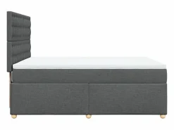 Sale Cama box spring con colchón tela oscuro 160x200 cm Somier - 160X200Cm