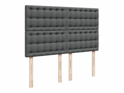 Sale Cama box spring con colchón tela oscuro 160x200 cm Somier - 160X200Cm