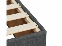 Discount Clicnbuy Cama box spring con colchón tela oscuro 180x200 cm Gris