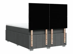 Best Cama box spring con colchón tela oscuro 160x200 cm Somier - 160X200Cm