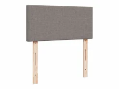 New Clicnbuy Cama box spring con colchón tela gris taupe 90x190 cm Topo