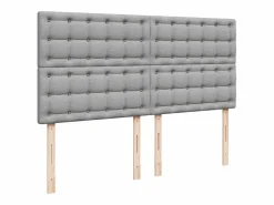 Hot Cama box spring con colchón tela claro 180x200 cm Somier - 180X200Cm